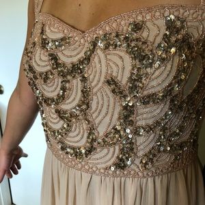 A line dress, beaded detailing